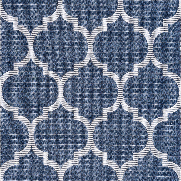 Unique Loom Trellis Decatur GEO001NVB Navy Blue/Ivory Rug