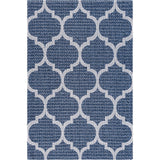 Unique Loom Trellis Decatur GEO001NVB Navy Blue/Ivory Rug
