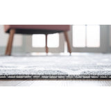 unique loom trellis decatur geo001dgr dark gray ivory rug