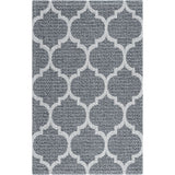 Unique Loom Trellis Decatur GEO001DGR Dark Gray/Ivory Rug