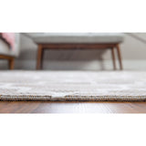 unique loom trellis decatur geo001tau taupe ivory rug