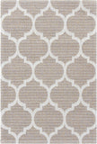 Unique Loom Trellis Decatur GEO001TAU Taupe/Ivory Rug
