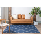 unique loom diamond decatur geo002nvb navy blue ivory rug