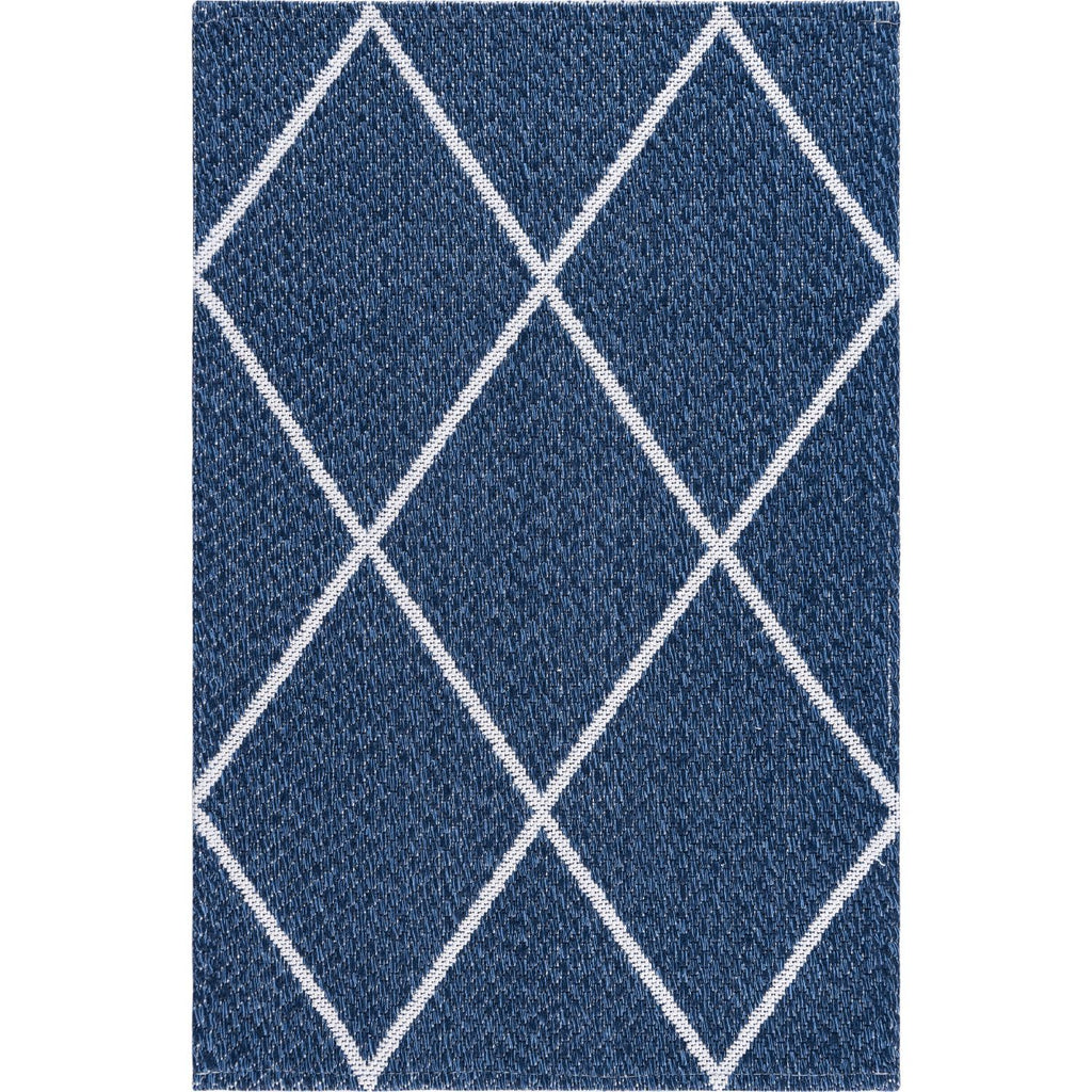 unique loom diamond decatur geo002nvb navy blue ivory rug