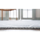 unique loom diamond decatur geo002dgr dark gray ivory rug