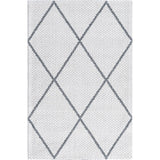 Unique Loom Diamond Decatur GEO002IVR Ivory/Gray Rug
