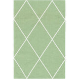 Unique Loom Diamond Decatur GEO002GRN Green/Ivory Rug