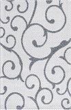 Unique Loom Scroll Decatur GEO003IVR Ivory/Gray Rug