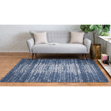 unique loom static decatur geo004nvb navy blue ivory rug