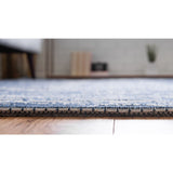 unique loom static decatur geo004nvb navy blue ivory rug