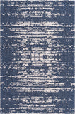 unique loom static decatur geo004nvb navy blue ivory rug