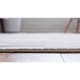 unique loom striped decatur geo005tau taupe ivory rug
