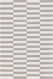 unique loom striped decatur geo005tau taupe ivory rug