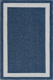 Unique Loom Border Decatur GEO006NVB Navy Blue/Ivory Rug