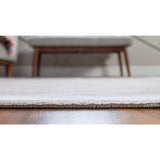 unique loom border decatur geo006tau taupe ivory rug