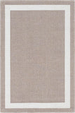 Unique Loom Border Decatur GEO006TAU Taupe/Ivory Rug