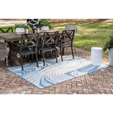 unique loom outdoor pool omd017nvb navy blue rug