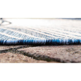 unique loom outdoor pool omd017nvb navy blue rug
