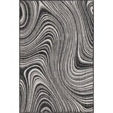 Unique Loom Outdoor Pool OMD017CHA Charocal Rug