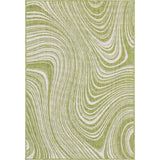 Unique Loom Outdoor Pool OMD017GRN Green Rug