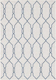 unique loom outdoor links trellis otr010ivr ivory navy blue rug