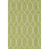 Unique Loom Outdoor Links Trellis OTR010GRN Green/Ivory Rug