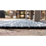 unique loom outdoor links trellis otr010cha charcoal ivory rug