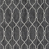 unique loom outdoor links trellis otr010cha charcoal ivory rug