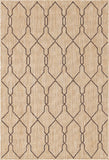 Unique Loom Outdoor Links Trellis OTR010TAN Tan/Brown Rug