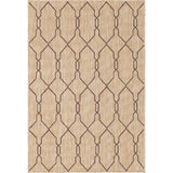 Unique Loom Outdoor Links Trellis OTR010TAN Tan/Brown Rug