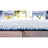 unique loom outdoor deco trellis otr011nvb navy blue ivory rug