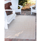 unique loom outdoor deco trellis otr011tan tan ivory rug