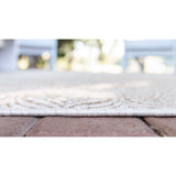 unique loom outdoor deco trellis otr011tan tan ivory rug