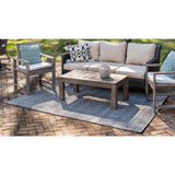 unique loom outdoor deco trellis otr011cha charcoal ivory rug