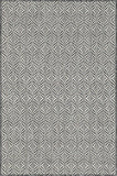 Unique Loom Outdoor Deco Trellis OTR011CHA Charcoal/Ivory Rug