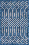 unique loom outdoor tribal trellis otr009blu blue ivory rug