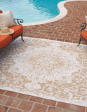 unique loom jill zarin outdoor dubai beige rug