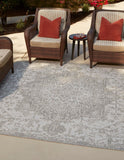 unique loom jill zarin outdoor dubai gray rug