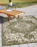 unique loom jill zarin outdoor dubai green rug