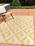 unique loom jill zarin outdoor napa yellow rug