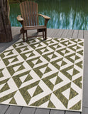 unique loom jill zarin outdoor napa green rug