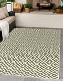 unique loom jill zarin outdoor costa rica green rug