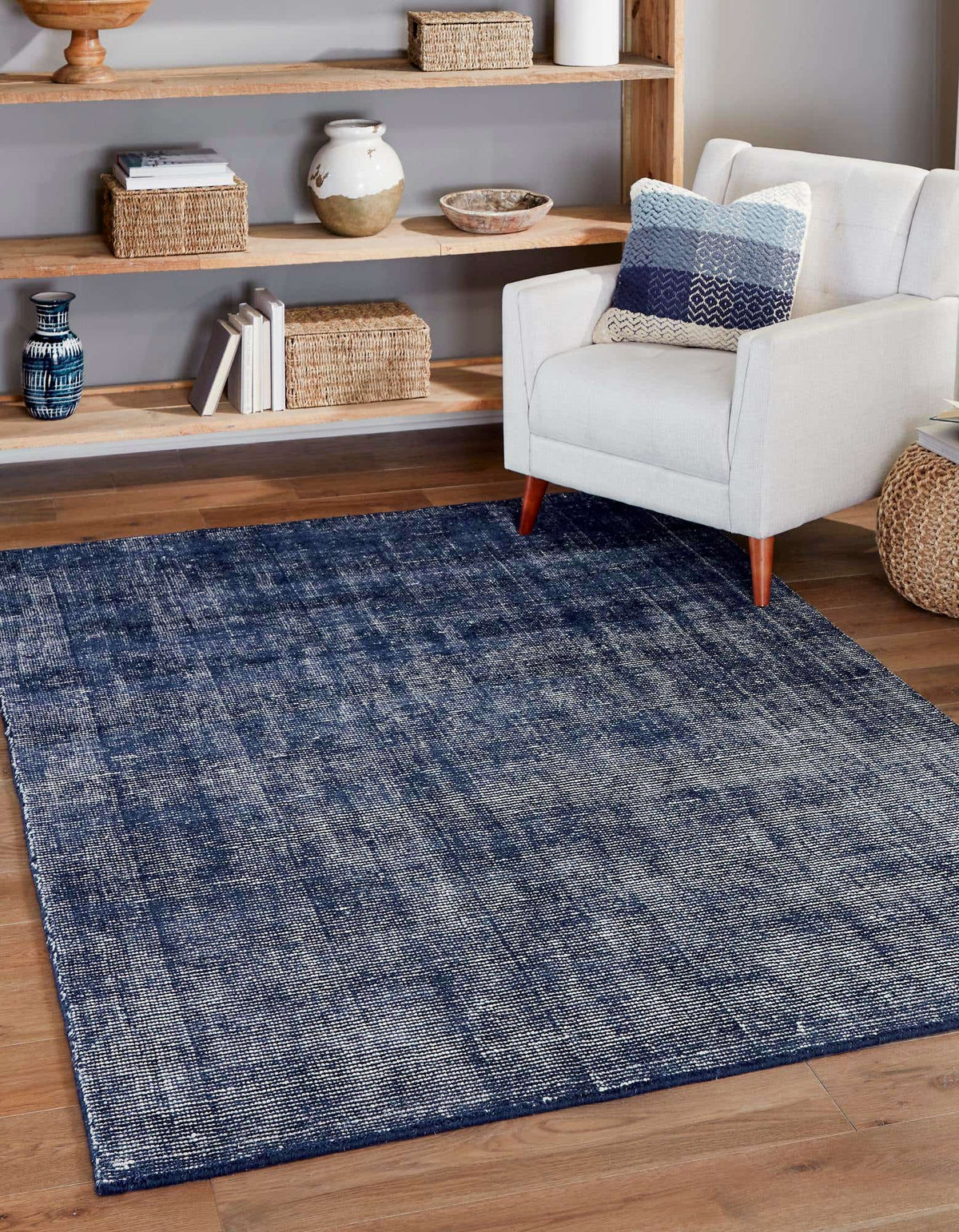Unique Loom Jill Zarin English Manor Farmhouse Blueberry Rug