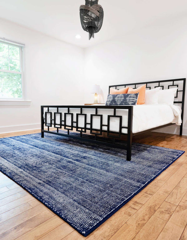 Unique Loom Jill Zarin English Manor Farmhouse Blueberry Rug