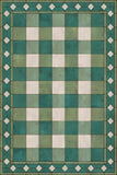 spicher and company williamsburg gingham tile green rug