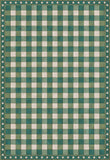 spicher and company williamsburg gingham tile green rug