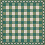 spicher and company williamsburg gingham tile green rug