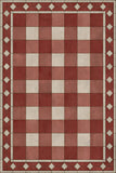 spicher and company williamsburg gingham tile red rug