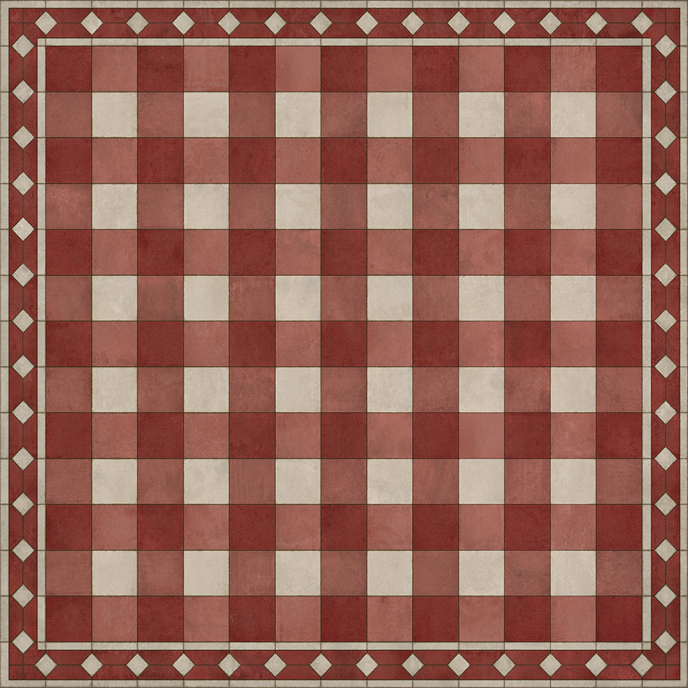 spicher and company williamsburg gingham tile red rug