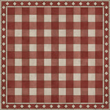 spicher and company williamsburg gingham tile red rug